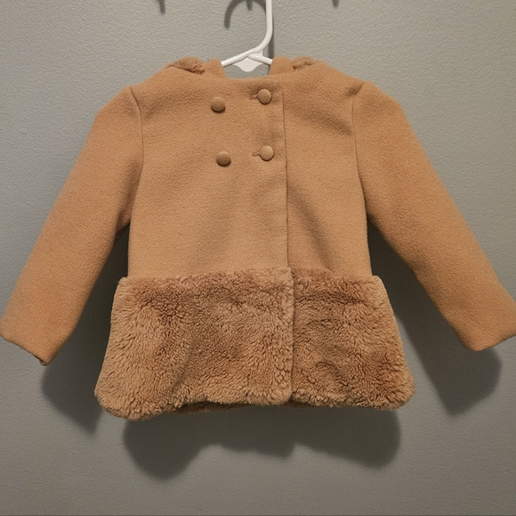 Tahari Other - Tahari Baby Girl Tan Pea Coat - 12 Months